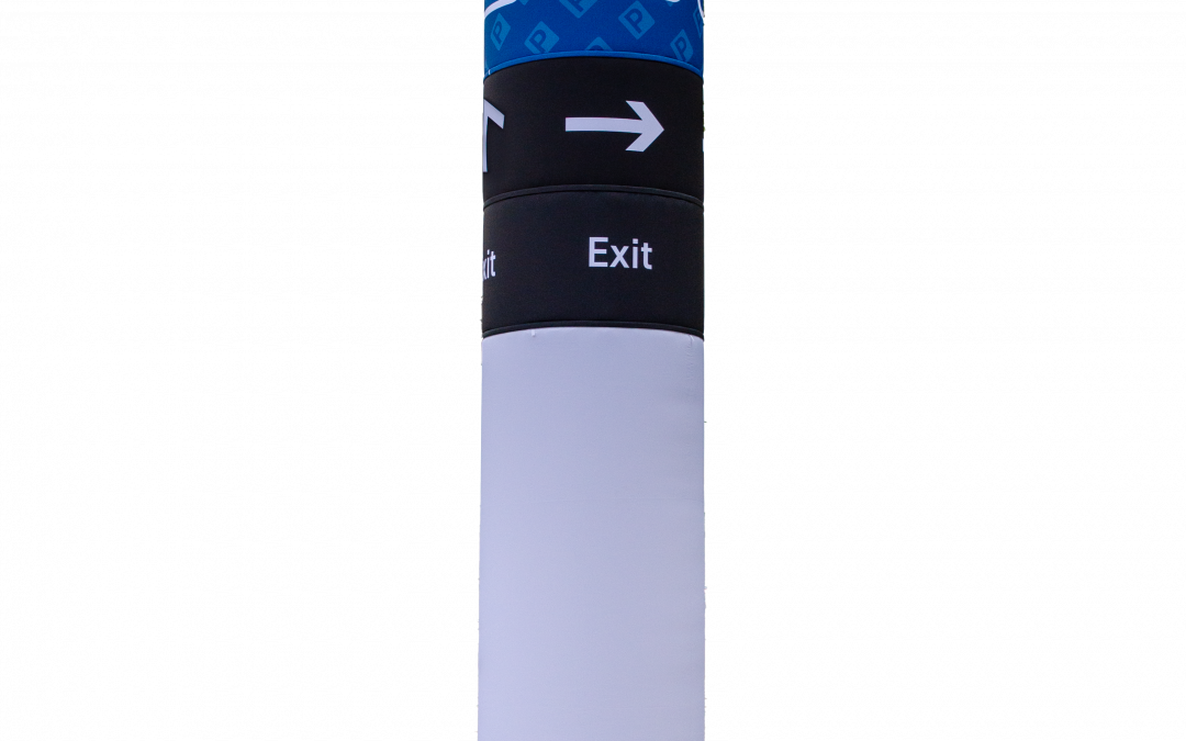 Infotower mit austauschbaren Adaptern