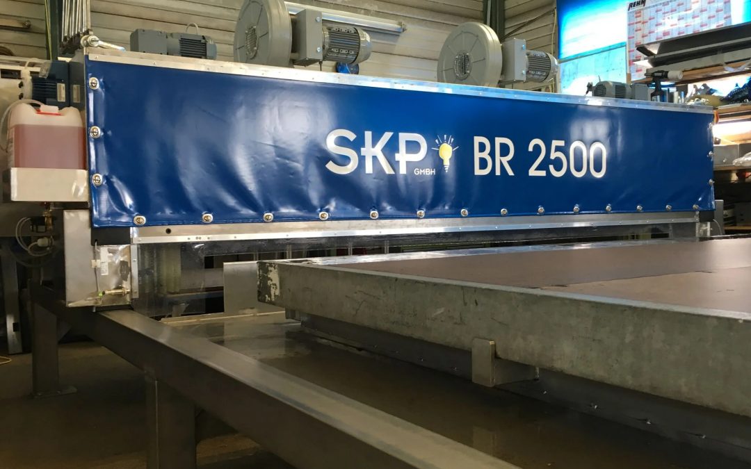 Neue Bodenwaschanlage für große Platten