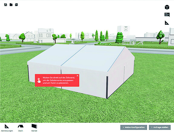 3D-Konfigurator vereinfacht Hallenplanung
